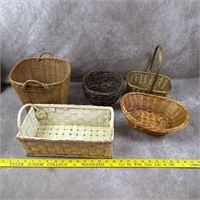 5 Woven Baskets