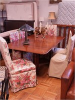 Vintage cherry dropleaf gateleg dining table,