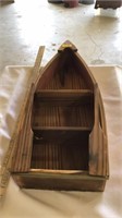 Decorative wood boat shelf
