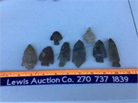 Arrowheads - Lifetime collection found on a farm