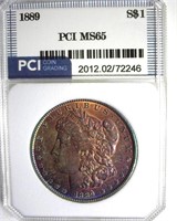 1889 Morgan PCI MS65 Awesome Color
