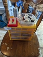 Plastic Organizer w/ Contents