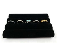 5 costume jewelry rings
