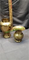 Brass vase and spiton