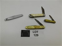 4 VINTAGE POCKET KNIFES