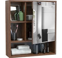 Purbambo Bathroom Wall Cabinet with Mirror Br
