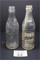 Coco-Cola & Don's Soda Bottles
