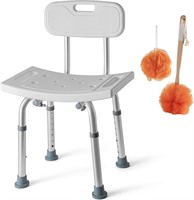 Shower Chair Set of 3 - Includes Back Scrubber & A