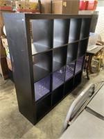 Storage shelf organizer.