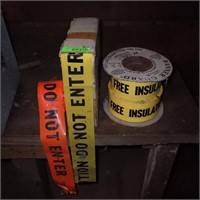 DO NOT ENTER TAPE & FREE INSULATION TAPE