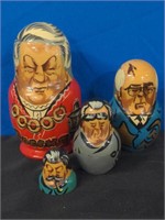 Russian Politician Nesting Dolls - 3-1/2 Dolls