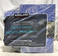 Signature Facial Tissues 12 Boxes (missing 4)