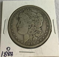 US 1888 Morgan Silver Dollar