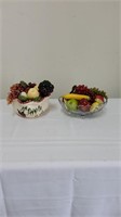 Bowls & Artificial Fruit