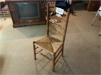 Straight back chair