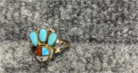 Jewelry 15 Gold, Sterling Silver, Native American, Turquoise
