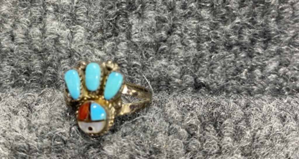 Jewelry 15 Gold, Sterling Silver, Native American, Turquoise