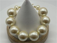 Carolee Fancy Large Acrylic Pearl Bracelet