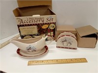 Royal Seasons 5 Piece Stoneware Set Missing