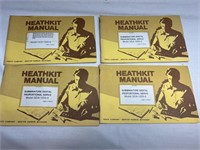 4 Vintage HEATHKIT Owner's Manuals Ham Radio