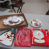 Holiday plates & platters.