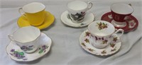 Tea Cup & Saucer Lot of 5