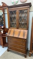 Antique mahogany secretary desk/bookcase