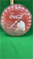 Coca Cola thermometer is cracked on the front