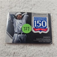 2019 Topps Update 150th Anniversary Patch Christy