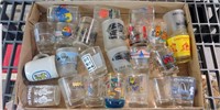 LARGE LOT OF COLLECTOR SHOT GLASSES