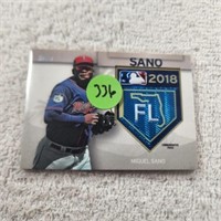 2018 Topps Spring Training Logo Patch Miguel Sano