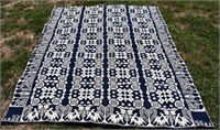 1833 New York Antique Jacquard Woven Coverlet