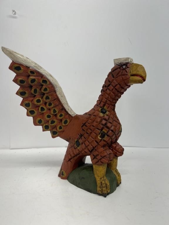 Wooden carved eagle