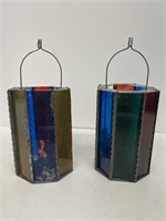 Stain glass candleholders