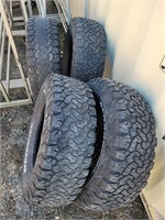 (4) BFGoodrich LT265/70R17 Tires