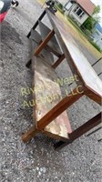 Custom built metal work bench