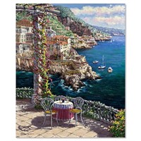 Sam Park, "Amalfi Vista" Hand Embellished Limited