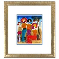 Moshe Leider, Framed Original Mixed Media Watercol