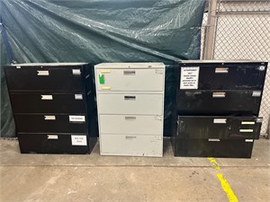 3 Lateral File Cabinets (Good for Tool Storage)