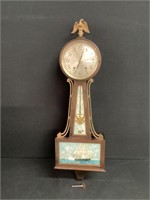 Seth Thomas Banjo Clock with Ship