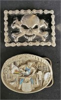 Skull and Crossbones/Blacksmith Belt Buckles