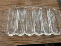 Vintage Corn Bread Muffin Glass Dish