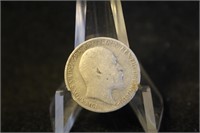 1907 United Kingdom 6 Pence Silver Coin