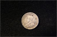 1914 Canada 5 Cent Silver Coin