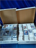 Boxes of NHL cards. Upper Deck and Fleer