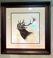 Myer Eberhardt Elk Etching