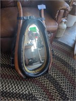 Vintage horse collar mirror