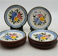 Stangl Pottery Fruit and Flowers Bread Plates