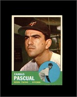 1963 Topps #220 Camilo Pascual EX to EX-MT+