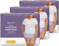 Amazon Basics Women Underwear XL, 48 Count